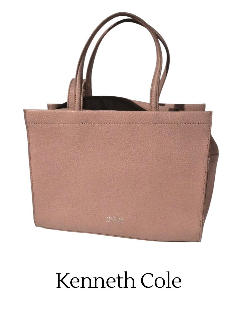 Kenneth Cole Blush Pink Leather Tote Bag